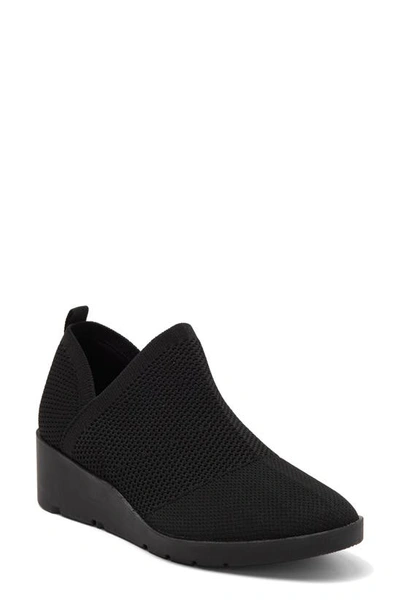 Taryn Rose Kabe Knit Wedge Bootie In Black Knit