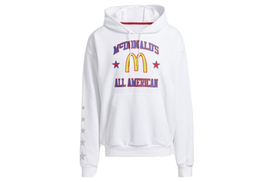 Pre-owned Adidas Originals Adidas Mcdonald's All American Game Hoodie White