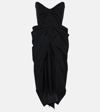 MATICEVSKI FINCHER DRAPED BUSTIER MIDI DRESS