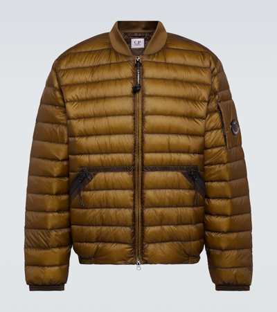 C.p. Company D.d. Shell Down Bomber Jacket In Brown