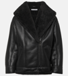 ACNE STUDIOS SHEARLING-LINED LEATHER JACKET