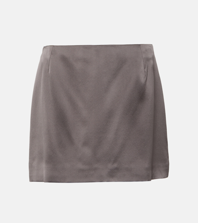 PETER DO SILK CHARMEUSE MINISKIRT