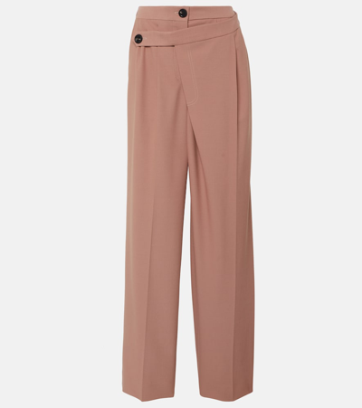 Peter Do Pleated High-rise Pants In Pink
