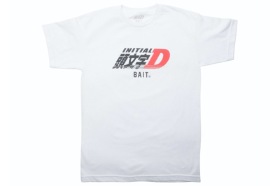 Pre-owned Bait X Initial D Logos Tee White