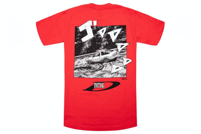 Pre-owned Bait X Initial D Drift Design Tee Red