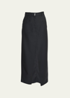 GIVENCHY WOOL MIDI SKIRT WITH FRONT SLIT