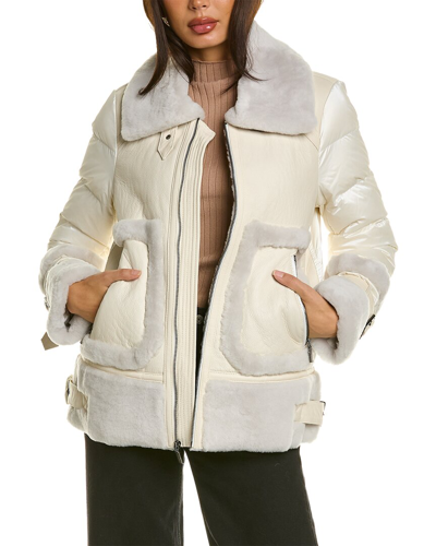 Dawn Levy Phoenix Puffer Jacket In White