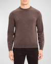 Theory Hilles Crewneck Sweater In Cashmere In Pt Heather