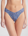 HANKY PANKY PRINTED ORIGINAL-RISE SIGNATURE LACE THONG