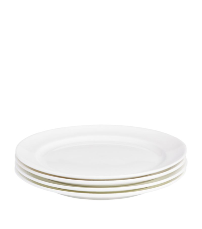 Soho Home Set Of 4 Bone China Side Plates (22cm) In White