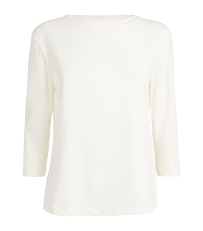 Weekend Max Mara Cropped-sleeve T-shirt In White