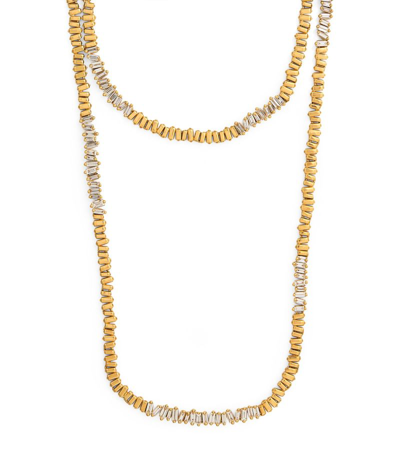 Suzanne Kalan Yellow Gold And Diamond Golden Age Tennis Necklace