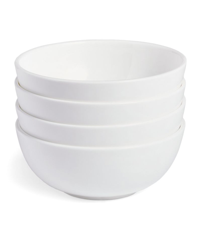Soho Home Set Of 4 Bone China Bowls (16cm) In White