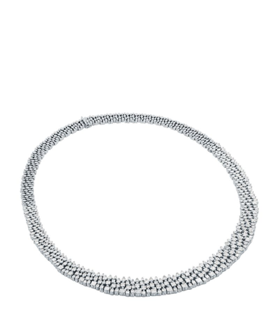 Suzanne Kalan Platinum And Diamond Necklace In White