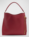 Tom Ford Alix Small Calfskin Hobo Bag In 1r009 Red