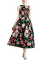 Dza Midi Dress In Black