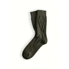 THUNDERS LOVE WOOL COLLECTION BRAID GREEN SOCKS