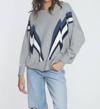 Label+thread Retro Sweatshirt In Fog Bolt Multi In Multi