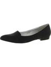 Bellini Flora Croco Womens Pointed Toe Dressy Loafer Heels In Black