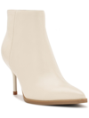 Nine West Jacks Womens Leather Pointed Toe Ankle Boots In White