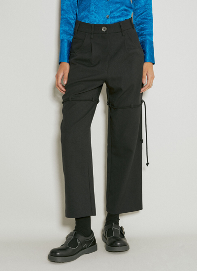 Song For The Mute Straight Leg Suit Pants In Black
