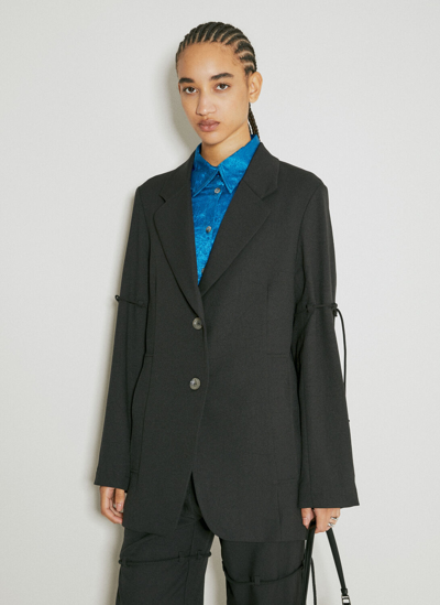 Song For The Mute Tailored Suit Blazer In Black