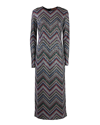 Missoni Zig Zag Sequined Midi Dress In Fantasia