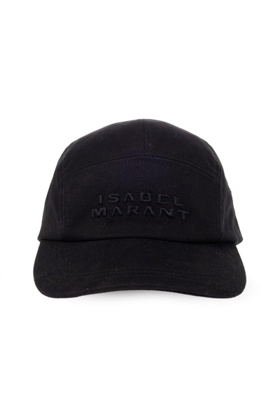 Isabel Marant Logo-embroidered Baseball Cap In Bkbk Black Black