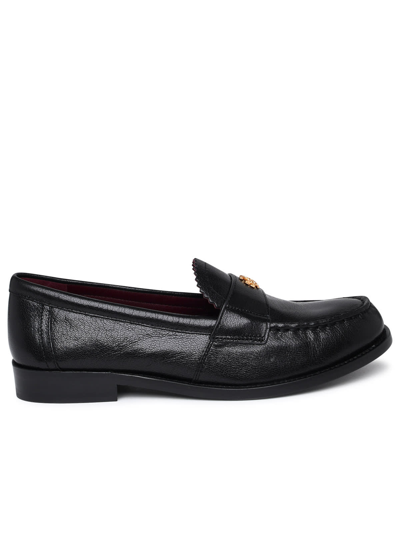 Tory Burch Perry Black Leather Loafers