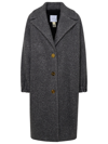 PATOU ELLIPTIC GREY WOOL COAT