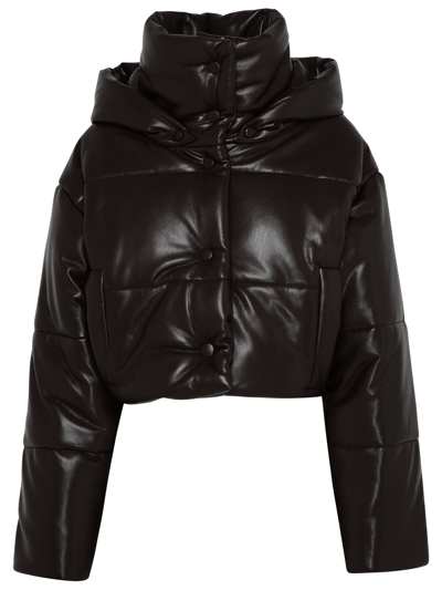 NANUSHKA AVELINE DOWN JACKET IN RECYCLED POLYESTER COFFEE