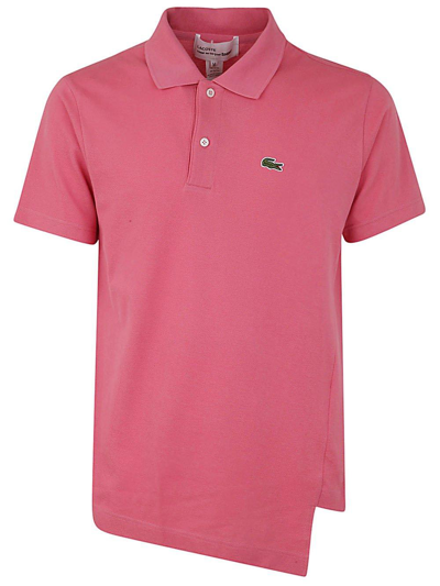 Comme Des Garçons Shirt Logo Embroidered Polo Shirt In Pink