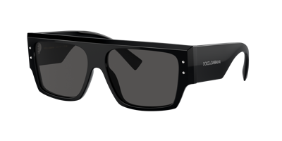 Dolce & Gabbana Dg4459 Square-frame Acetate Sunglasses In Dark Grey