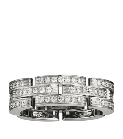 Cartier White Gold And Diamond Maillon Trouserhère Ring