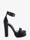 Alexander Mcqueen Spiked-sole High-heel Sandals In Black