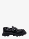 ALEXANDER MCQUEEN LEATHER STITCHED PROFILE LOAFERS