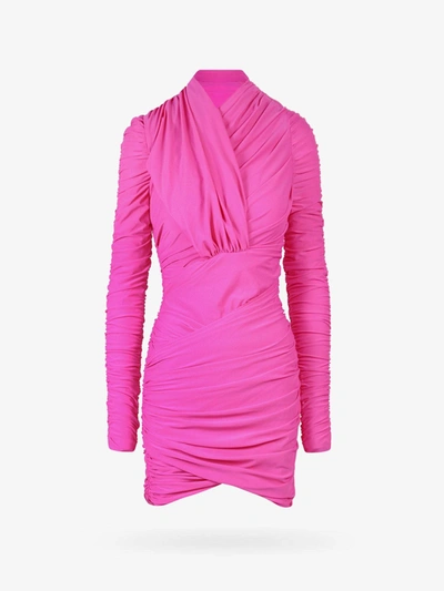 Az Factory X Ester Manas Asym Mini Dress In Pink