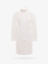 Bottega Veneta Long Sleeved Shirt Dress In White