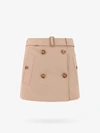 Burberry Trench-style Mini Skirt In Beige