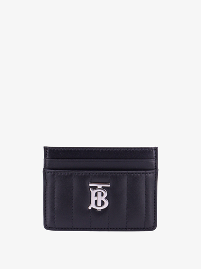 Burberry Leather Stitched Profile Wallets In Gold