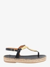 Chloé Sandals With Metal Detail In Black