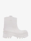 CHLOÉ ROUNDED TOE EMBOSSED LOGO FABRIC DETAIL BOOTS