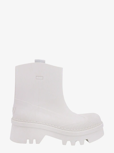 Chloé Ankle Boots In White