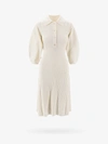 CHLOÉ WOOL CLOSURE WITH BUTTONS FLARED DRESSES