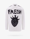 Comme Des Garçons Shirt Graphic-print Cotton Shirt In White