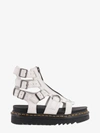 DR. MARTENS' LEATHER CLOSURE WITH ZIP ANKLE STRAP SANDALS