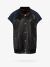 Dsquared2 Short-sleeved Leather Bomber Jacket In Black