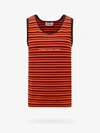 Etudes Studio Embroidered-logo Top In Orange