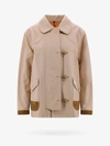 Fay Cotton Shirt Jacket In Beige