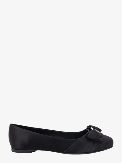 Ferragamo Varina Ballet Flats In Black